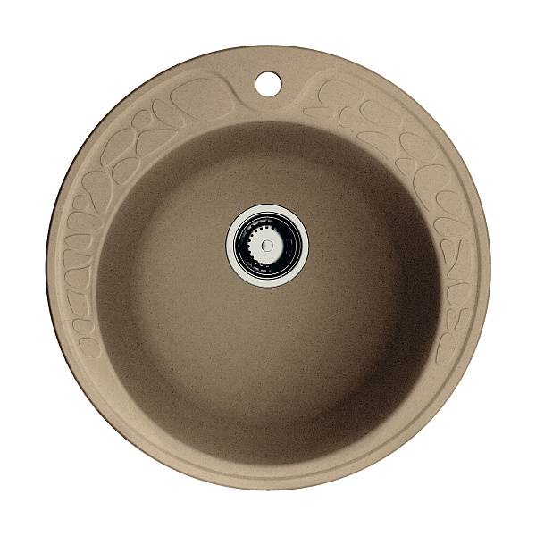 Кухонная мойка Omoikiri Tovada 51-CA Artgranit 51x51 см карамель 4993366