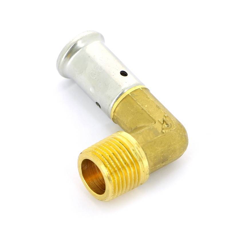 Угольник пресс Henco с наружной резьбой 16 x 1/2 5P-1604