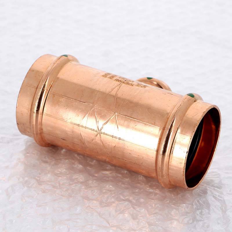 Тройник пресс медный Viega Profipress 54x28x54 мм 324926