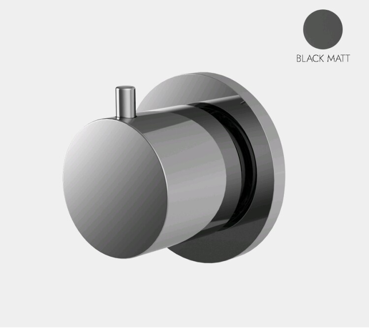 Вентиль переключающий дивертор Fima Carlo Frattini Flo 1/2 черный матовый F3233N/2NS