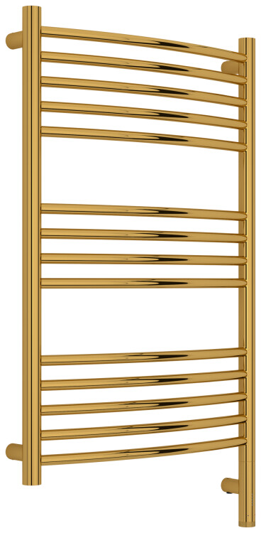 Полотенцесушитель электрический Сунержа Богема 3.1 выгнутая 800x500 мм МЭМ нижнее правое подключение золото 0360038050