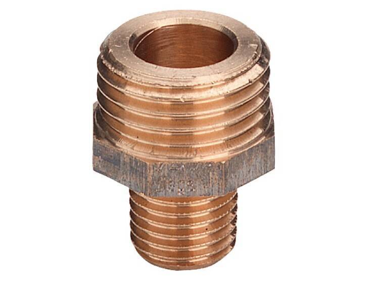 Ниппель редукционный Viega 1 1/2 x 1 бронза 458843