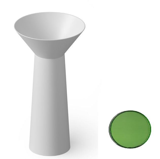 Раковина напольная DEA Design Pedestal Basin 480х480х900 мм Emerald DD2022480R3