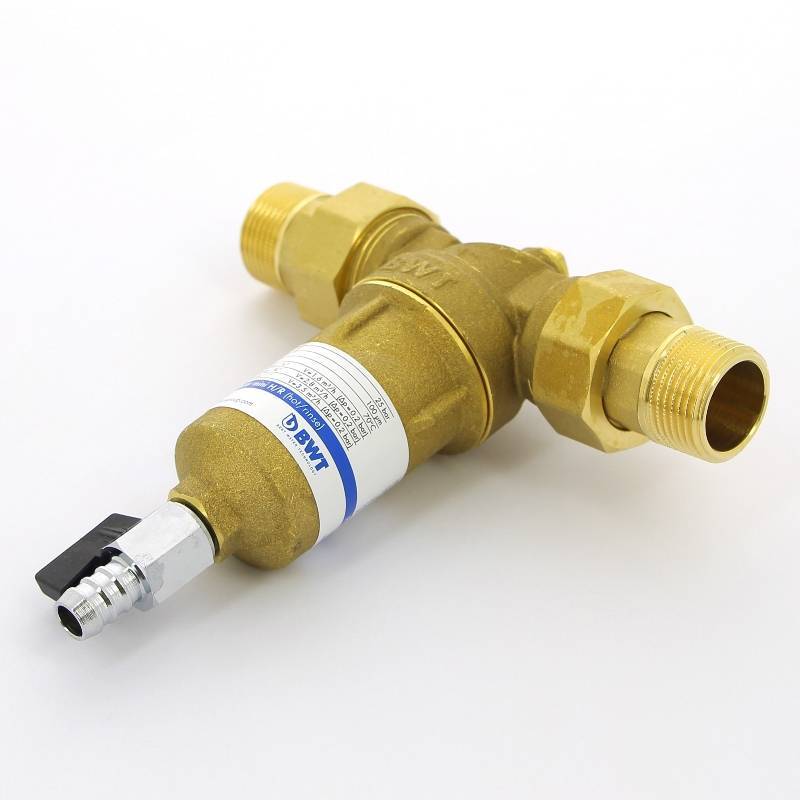 Фильтр промывной BWT Protector mini H/R 1 100 мкм для горячей воды 10541