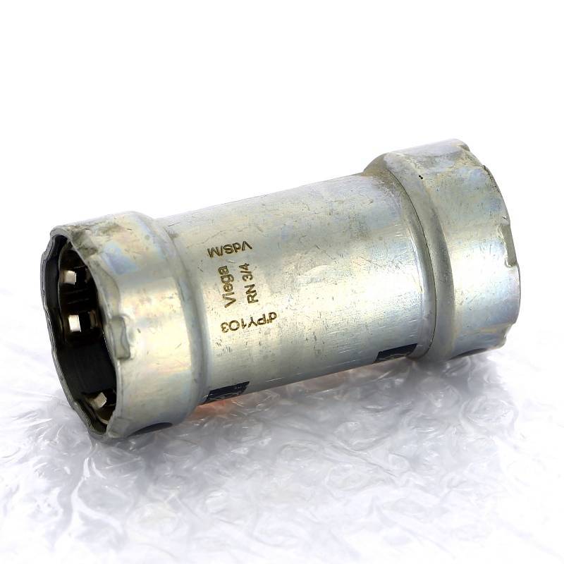 Муфта надвижная пресс Viega Megapress оцинкованная сталь 3/4 694821