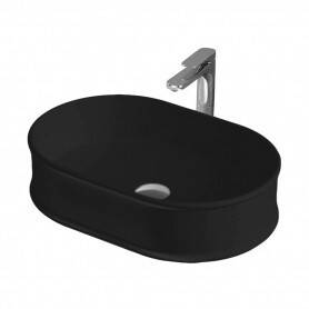 Раковина накладная Artceram Atelier 600x400x150 мм черный матовый ATL002 17 00
