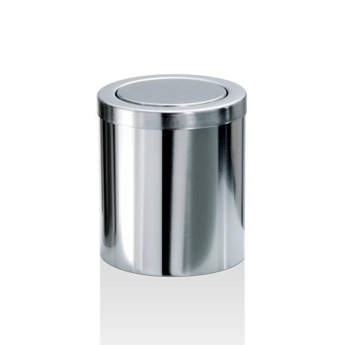 Ведро для мусора настольное Decor Walther DW 1240 с поворотной крышкой 145х145х160 мм сталь полированная 0611070
