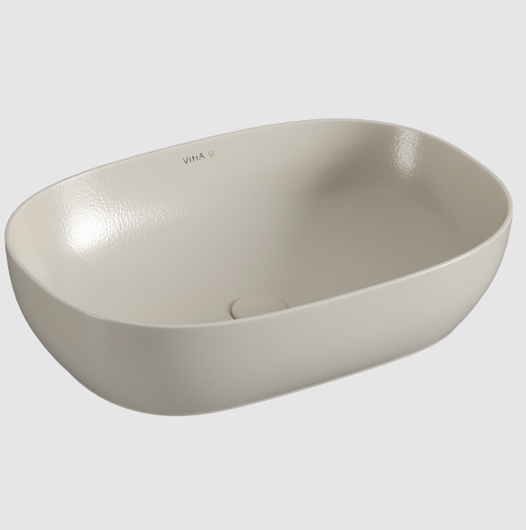 Раковина накладная VitrA Outline 600х410 мм тауп матовый VitrA Hygiene 7995B0660016