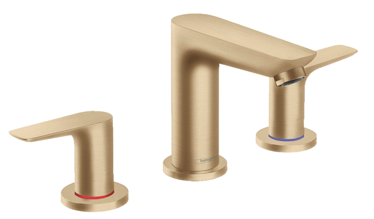 Смеситель для раковины Hansgrohe Talis E 150 на 3 отверстия шлифованная бронза 71733140