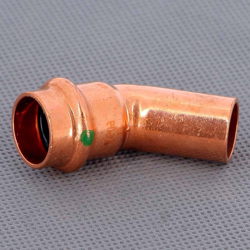 Угол-вставка 45° пресс Viega Profipress 18 мм медь 292560