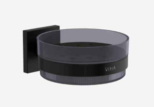 Мыльница VitrA Root 110х136х54 мм черный матовый A4481236