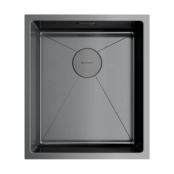 Кухонная мойка Omoikiri Taki 38-U/IF-GM 38x44 см вороненая сталь 4973106