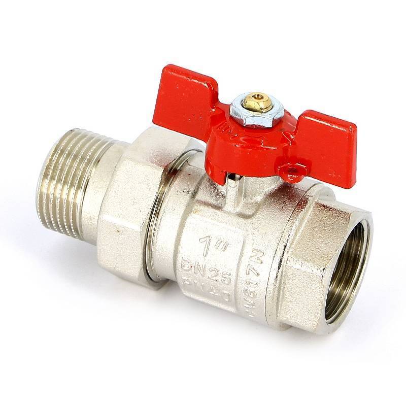 Кран шаровой Uni-Fitt 1 НВ полнопроходной бабочка с разъемным соединением 113T4000