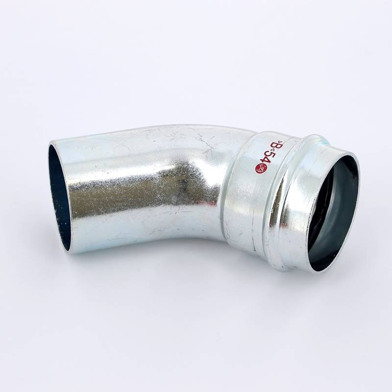 Угол-вставка 45° пресс IBP B Press Carbon 54 мм оцинкованная сталь PC5040 0540000