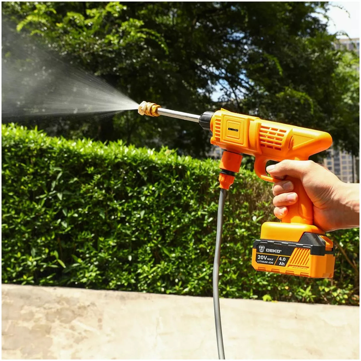 Мойка высокого давления аккумуляторная Deko DKCW25 40 бар 2x4.0 Ач кейс 063-4301