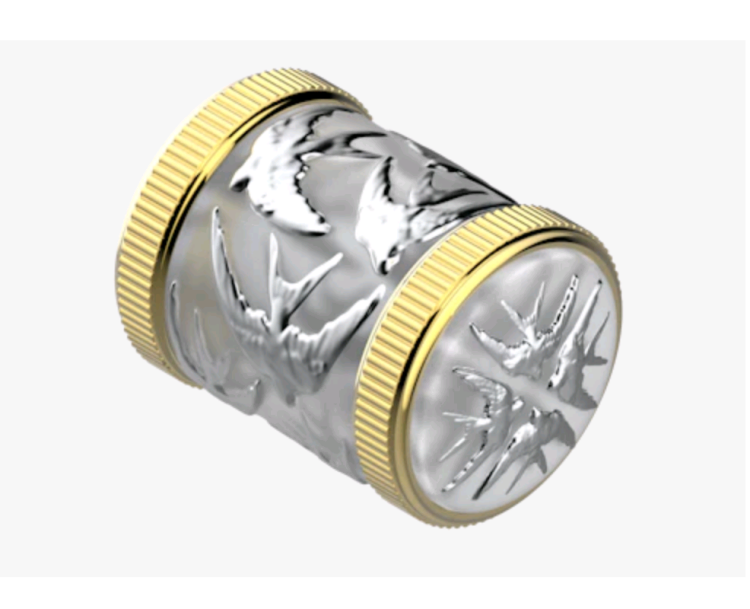 Маховик для встраиваемого вентиля THG Hirondelles Platinum stamped цвет золото A4KF0130B