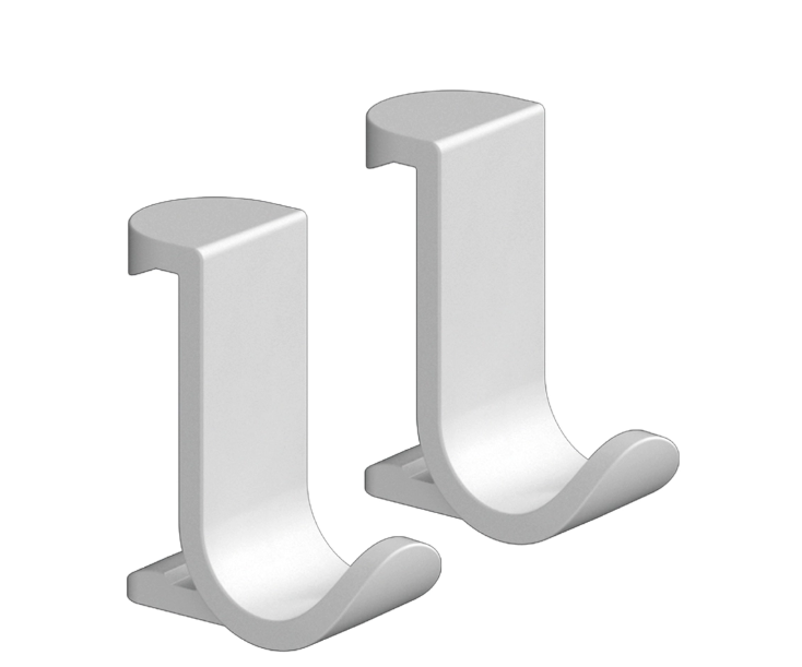 Крючок для полотенец Hansgrohe WallStoris Matt White комплект 2 шт. 27914700