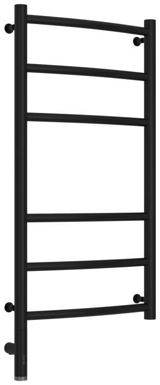 Полотенцесушитель электрический Сунержа Галант 3.0 924x432 мм МЭМ слева чёрный матовый 31-5800-8040