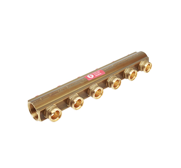 Коллектор Giacomini R553S 1 1/4x3/4 на 2 выхода межосевое расстояние 100 мм R553SY122