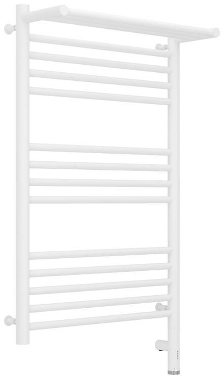 Полотенцесушитель электрический Сунержа Богема 3.0 с 1 полкой 500x800 мм МЭМ нижнее справа белый матовый 3058078050