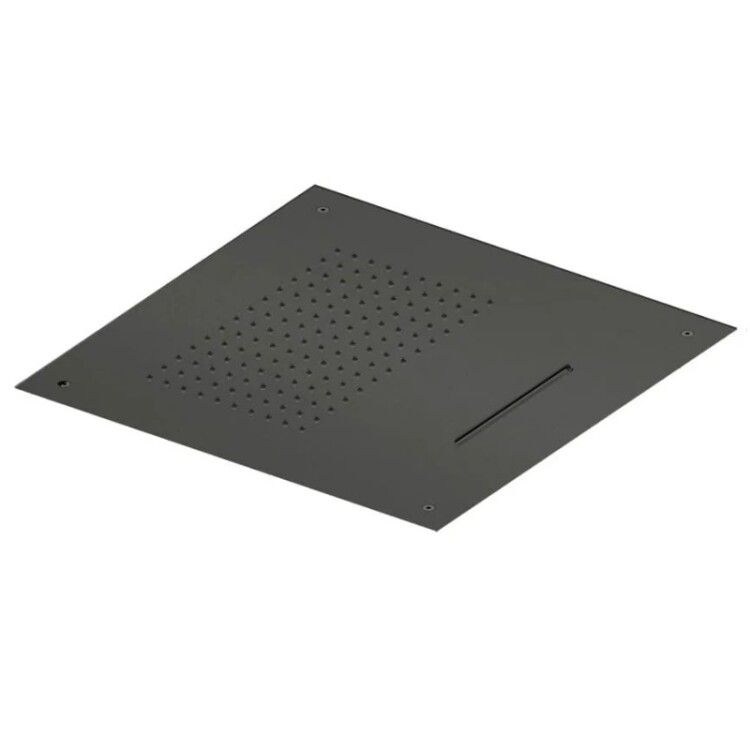 Верхний душ Quadro design прямоугольный 570x500 мм цвет черное золото SF045ON