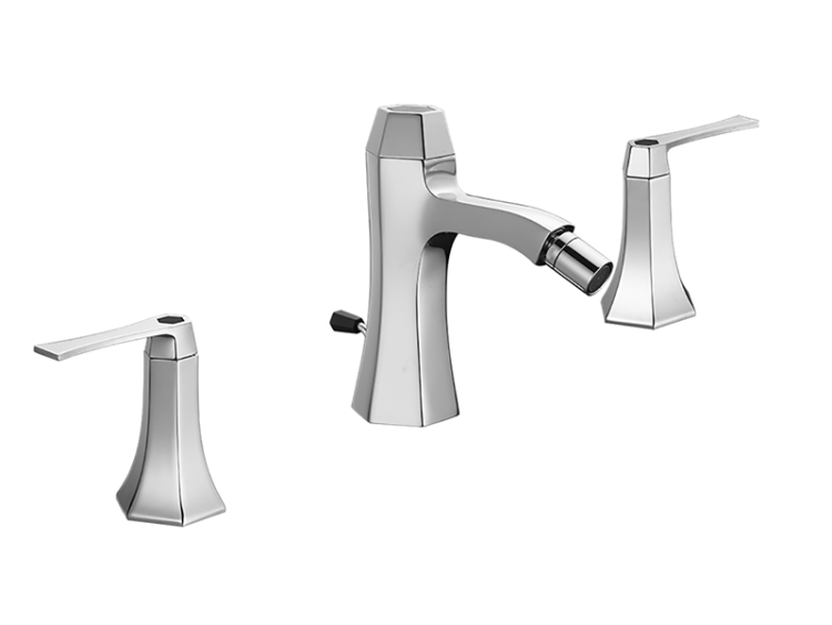 Смеситель для биде Cisal Chérie Chrome/Night Black CF0012206T