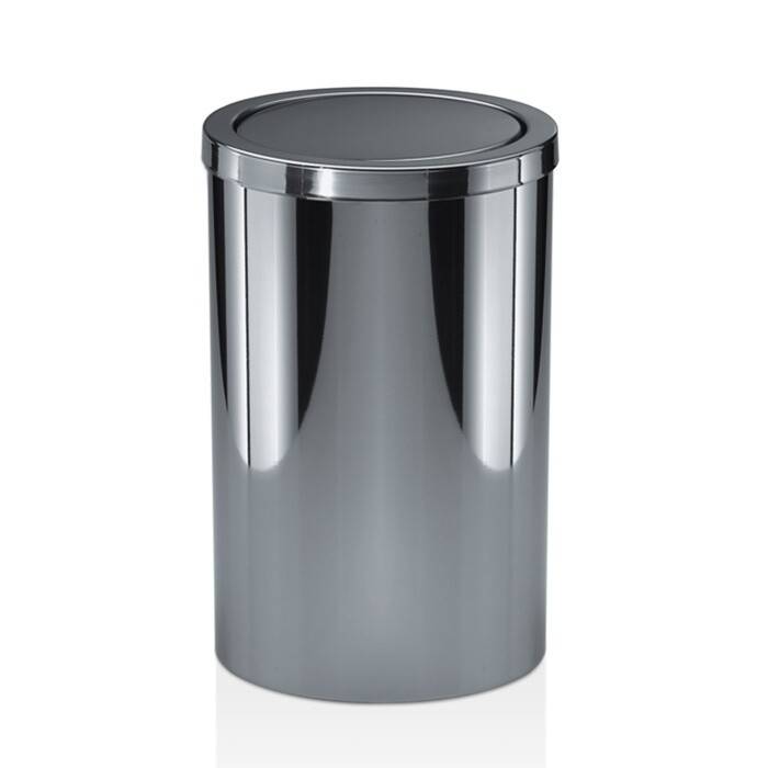Ведро для мусора Decor Walther DW 124 с поворотной крышкой 200х200х320 мм сталь полированная 0607970