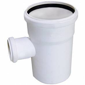 Тройник REHAU RAUPIANO PLUS 87° 110/75 мм полипропилен 11213441001