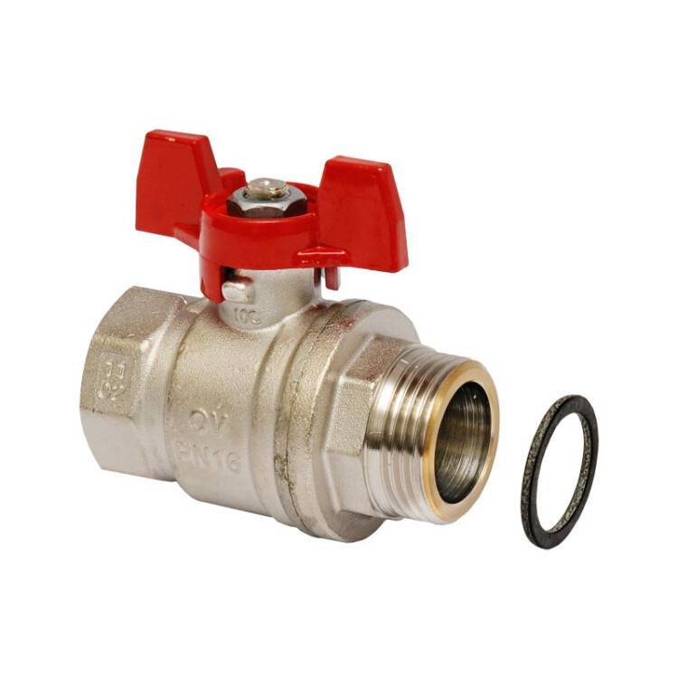 Кран шаровой Giacomini 3/4 x 1 ВН PN 10 с плоским уплотнением 1406383