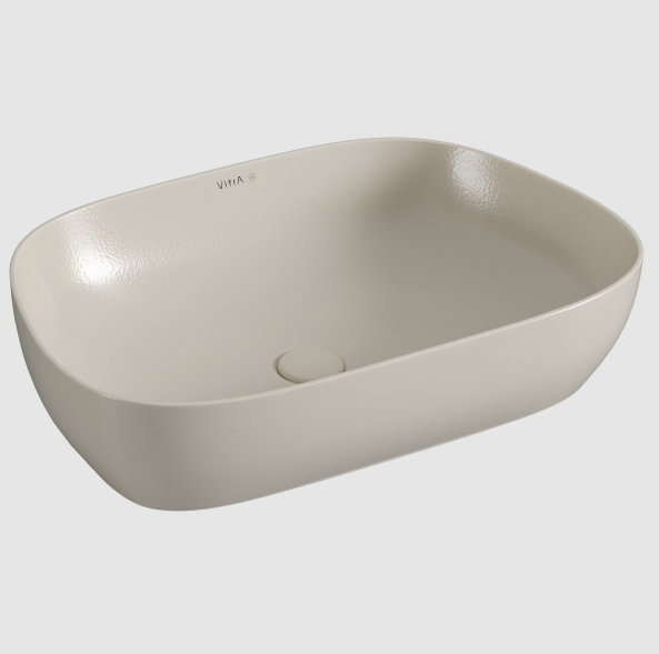 Раковина накладная VitrA Outline 630х420 мм тауп матовый VitrA Hygiene 7993B0660016