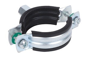 Хомут для труб Walraven 2S M8/10 154-162 мм оцинкованный с вкладышем EPDM 33435162