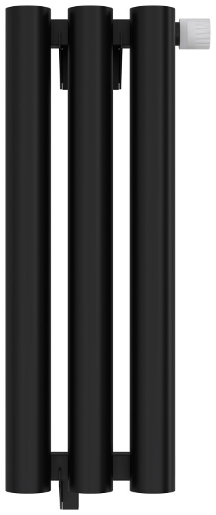 Дизайн-радиатор Сунержа Кумир-0 1-трубный 500x190 мм 3 секции нижнее подключение EU50 чёрный матовый 31-0351-5003