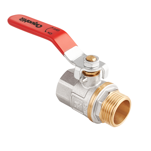 Кран шаровой AquaHit 3/4 НВ PN 25 ручка-рычаг BV31205