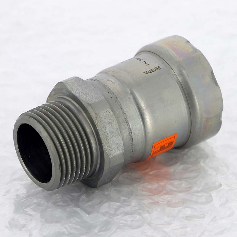 Муфта пресс с наружной резьбой Viega Megapress 1 оцинкованная сталь 695293