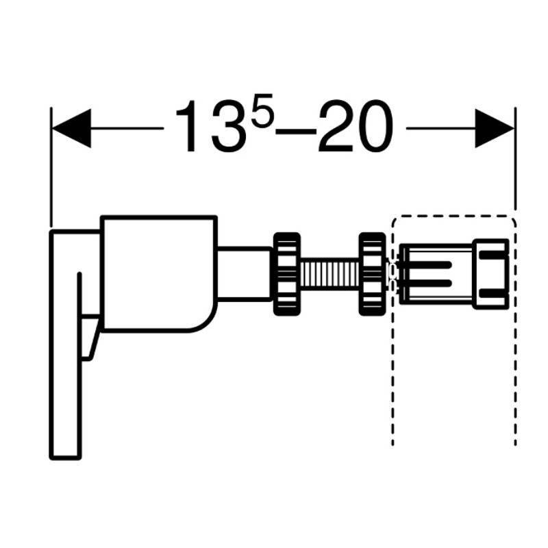 Комплект креплений к стене Geberit Duofix для отдельного монтажа (2 шт) 111.839.00.1