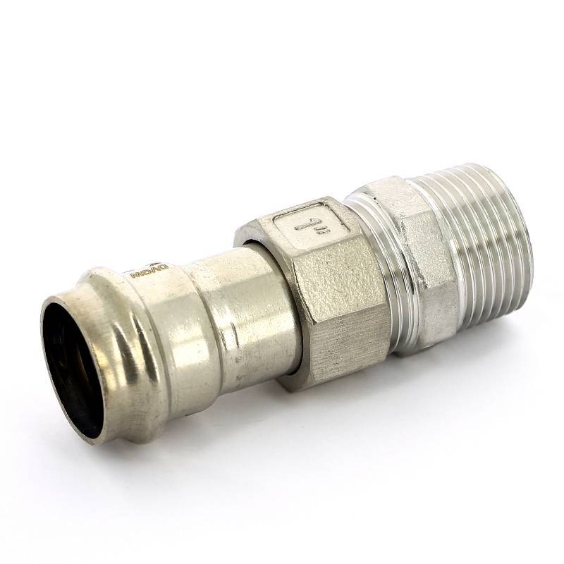 Муфта разборная IBP B-Press Inox 28 мм x 1 НР нержавеющая сталь PS4331G0280800