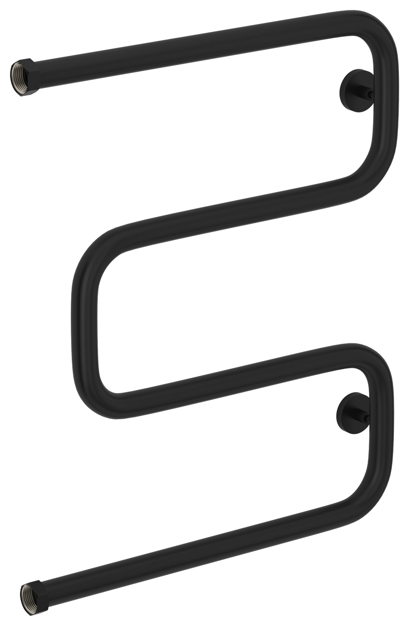 Полотенцесушитель водяной Сунержа Ш-образный+ 530x628 мм черный матовый 31-4014-6050