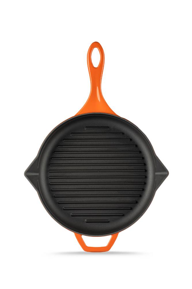 Сковорода-гриль чугунная Hosseven HS Y GTV 28 ORANGE 28 см А756528