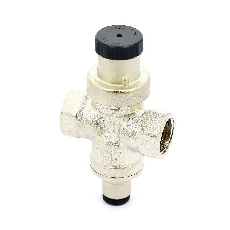 Редуктор давления UNI-FITT 202N 1/2 ВВ никелированный с отверстием под манометр 202N2140