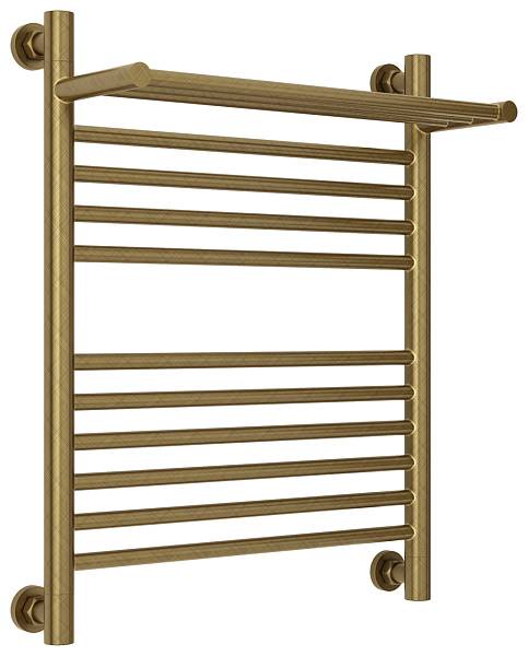 Полотенцесушитель водяной Сунержа Богема+ с 1 полкой 500x600 мм состаренная бронза 05-0223-6050