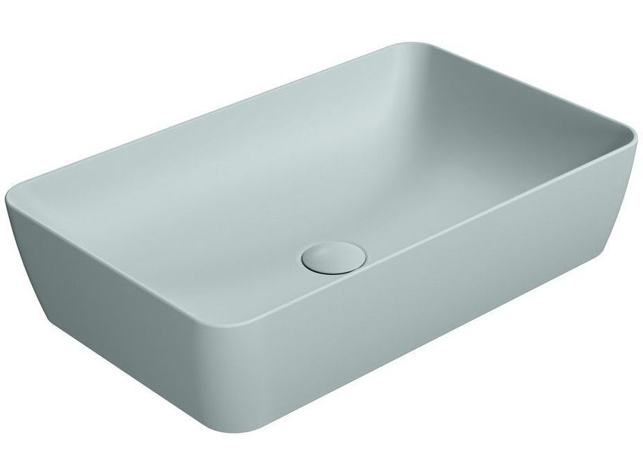 Раковина накладная GSI 60x38 см Ghiaccio matt 903615