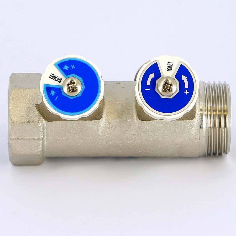 Коллектор никелированный Uni-Fitt 1 НВ 2 выхода 3/4 EK 40 мм 406N4320