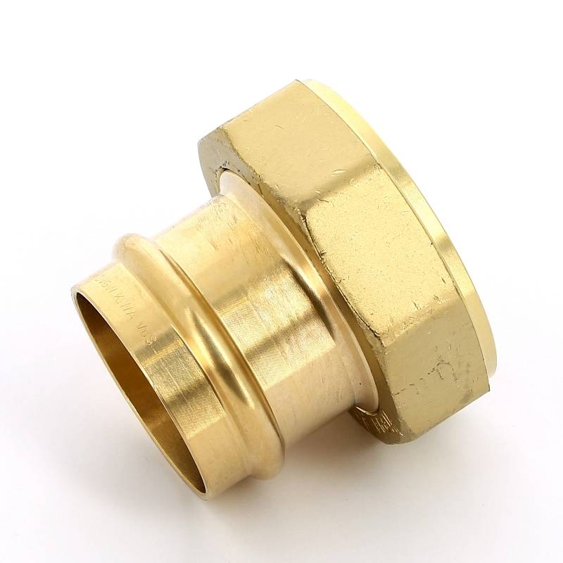 Муфта пресс с накидной гайкой Viega Sanpress 54x2 1/2 бронза 341961