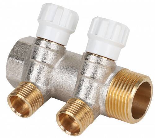 Коллектор Hogart Premium 2 выхода 1 x 1/2 EK с регулирующими вентилями MM4020604