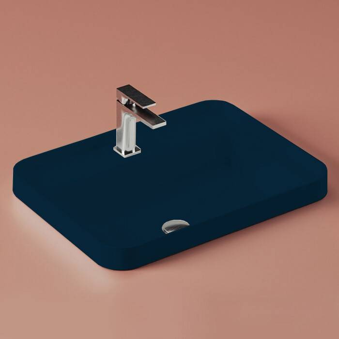 Раковина накладная Artceram FUORI SCALA 605x455x153 мм Blue notte TFL034 36 00