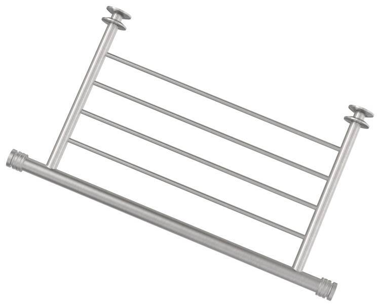 Полка прямая Сунержа 4П 370 мм сатин 071-2012-4370