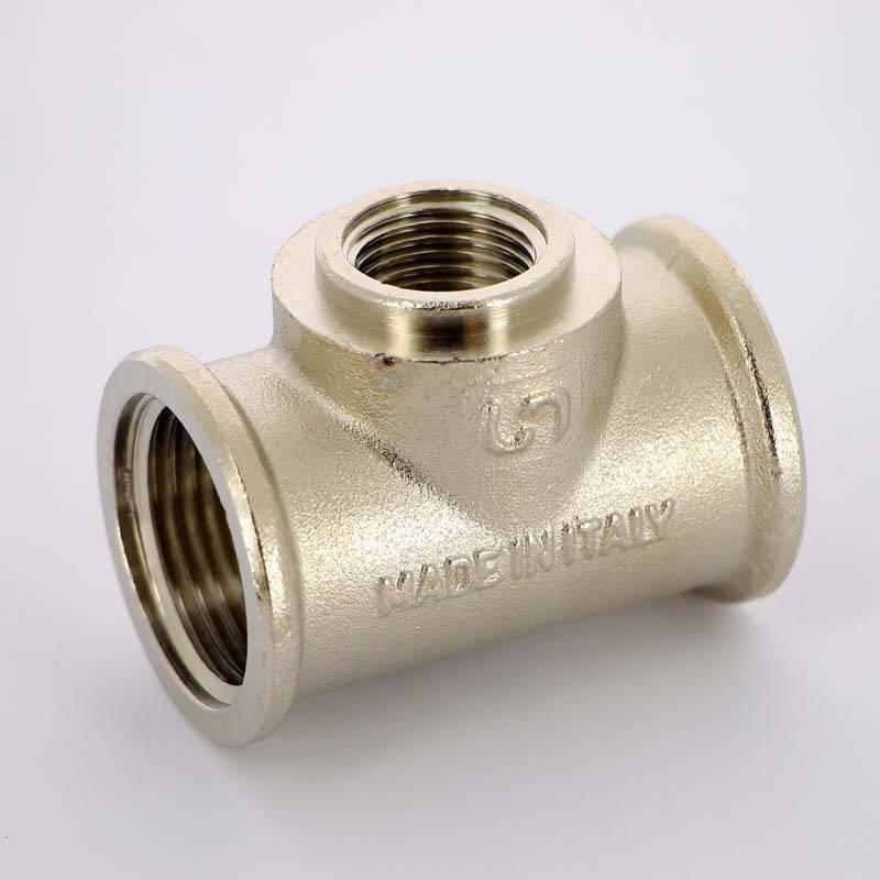 Тройник никелированный Uni-Fitt 1x1/2x1 ВР-ВР-ВР 615N4240