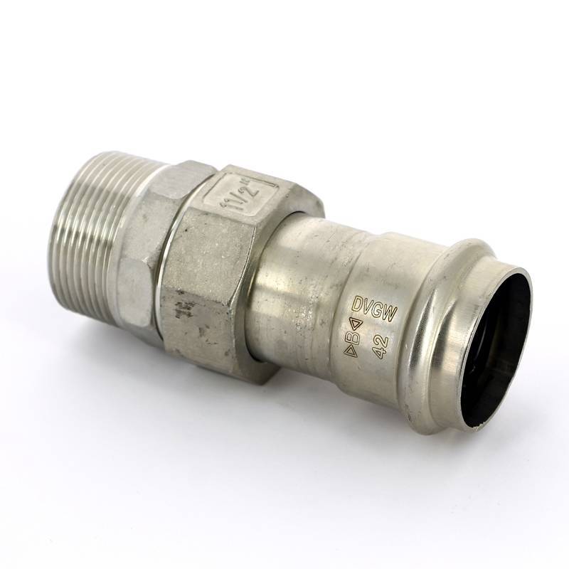 Муфта разборная IBP B-Press Inox 42 мм x 1 1/2 НР нержавеющая сталь PS4331G0421200