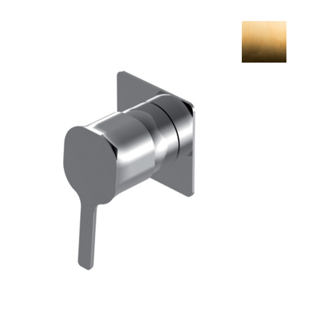 Ручка с рычагом Ritmonio Taormina 1/2 x 1/2 цвет Brushed Dark Bronze PR35MC101GOX