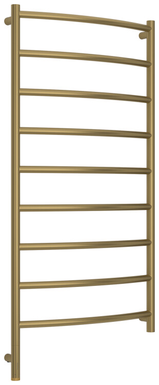 Полотенцесушитель электрический Сунержа Галант 3.1 1200x600 мм МЭМ нижнее слева золотой шелк HOG3260001260